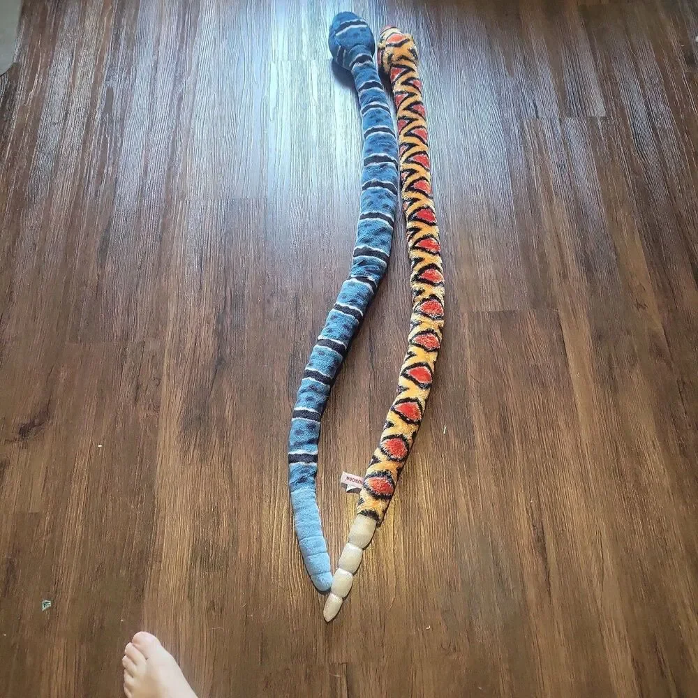 Lot of 2 Stuffed Plush Rattle snakes Aurora Copperhead & Wild Republic Blue Rock